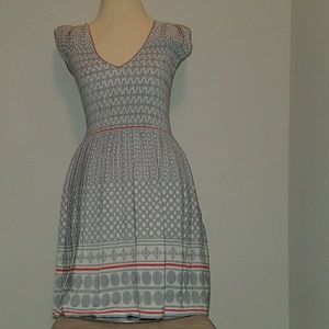 Grey geometrical dress